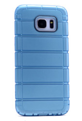 Galaxy S6 Edge Kılıf Zore Çizgili Motomo Kapak Mavi