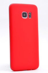 Galaxy S6 Edge Kılıf Zore Premier Silikon Kapak Kırmızı