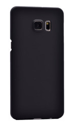 Galaxy S6 Edge Plus Kılıf Zore 3A Rubber Kapak Siyah