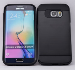 Galaxy S6 Edge Plus Kılıf Zore Kans Kapak Siyah