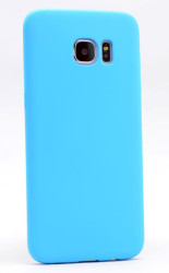 Galaxy S6 Kılıf Zore Premier Silikon Kapak Mavi