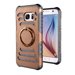 Galaxy S7 Edge Case Zore 2 in 1 Arm Band Rose Gold