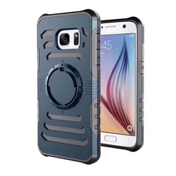Galaxy S7 Edge Case Zore 2 in 1 Arm Band Navy blue
