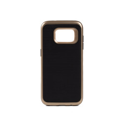 Galaxy S7 Edge Case Zore İnfinity Motomo Cover Gold