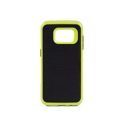 Galaxy S7 Edge Case Zore İnfinity Motomo Cover Green