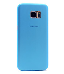Galaxy S7 Edge Kılıf Zore 1.Kalite PP Silikon Mavi