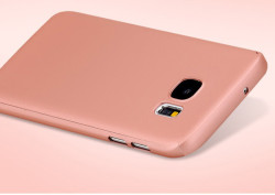 Galaxy S7 Edge Kılıf Voero 360 Çift Parçalı Kılıf Gold