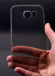 Galaxy S7 Edge Kılıf Zore İmax Silikon Kılıf Füme