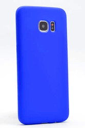 Galaxy S7 Edge Kılıf Zore Premier Silikon Kapak Saks Mavi