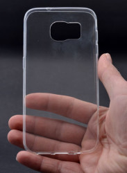 Galaxy S7 Edge Kılıf Zore Ultra İnce Silikon Kapak 0.2 mm Renksiz