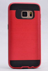 Galaxy S7 Kılıf Zore Kans Kapak Kırmızı