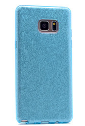 Galaxy S7 Kılıf Zore Shining Silikon Mavi