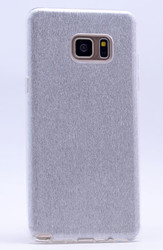 Galaxy S7 Kılıf Zore Shining Silikon Gümüş