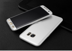 Galaxy S8 Kılıf Zore 360 3 Parçalı Rubber Kapak Gri