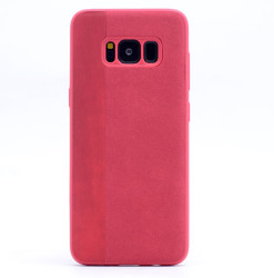 Galaxy S8 Kılıf Zore City Silikon Kırmızı