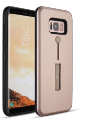 Galaxy S8 Kılıf Zore Olive Standlı Kapak Rose Gold