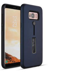 Galaxy S8 Kılıf Zore Olive Standlı Kapak Lacivert