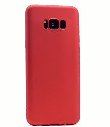 Galaxy S8 Kılıf Zore Premier Silikon Kapak Kırmızı