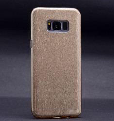 Galaxy S8 Kılıf Zore Shining Silikon Gold