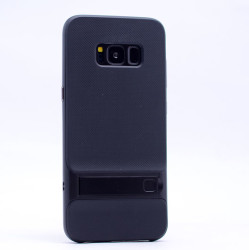 Galaxy S8 Plus Kılıf Zore Standlı Verus Kapak Siyah