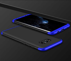 Galaxy S8 Plus Kılıf Zore Ays Kapak Siyah-Mavi