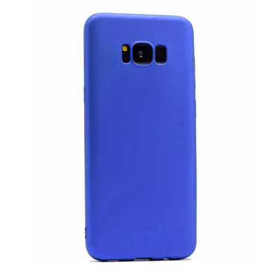 Galaxy S8 Plus Kılıf Zore Premier Silikon Kapak Saks Mavi