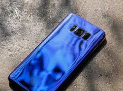 Galaxy S8 Plus Kılıf Zore Renkli Transparan Kapak Mavi
