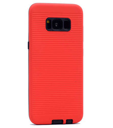 Galaxy S8 Plus Kılıf Zore Youyou Silikon Kapak Kırmızı