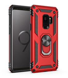 Galaxy S9 Case Zore Vega Cover Red