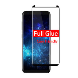 Galaxy S9 Zore Full Yapışkanlı Cam Ekran Koruyucu Siyah