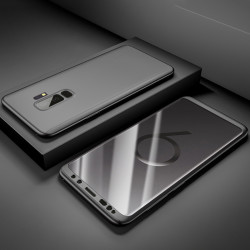 Galaxy S9 Kılıf Zore 360 3 Parçalı Rubber Kapak Siyah