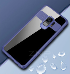 Galaxy S9 Kılıf Zore Buttom Kapak Mavi