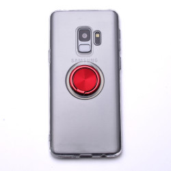 Galaxy S9 Kılıf Zore Les Silikon Kırmızı