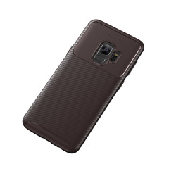Galaxy S9 Kılıf Zore Negro Silikon Kapak Kahverengi