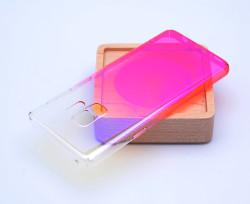 Galaxy S9 Kılıf Zore Renkli Transparan Kapak Pembe
