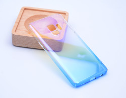 Galaxy S9 Kılıf Zore Renkli Transparan Kapak Mavi
