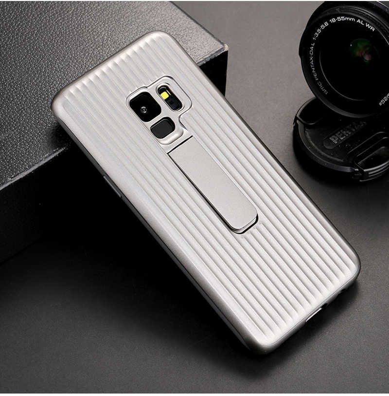 Galaxy S9 Kılıf Zore Wave Standlı Mıknatıslı Kapak - 13