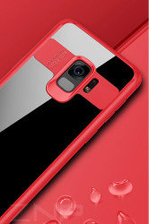 Galaxy S9 Plus Kılıf Zore Buttom Kapak Kırmızı