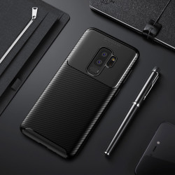 Galaxy S9 Plus Kılıf Zore Negro Silikon Kapak Siyah