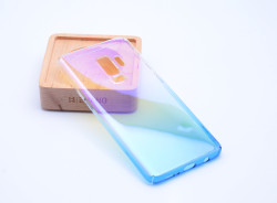 Galaxy S9 Plus Kılıf Zore Renkli Transparan Kapak Mavi