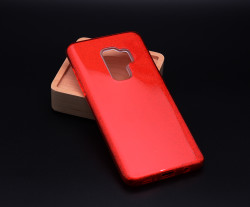 Galaxy S9 Plus Kılıf Zore Shining Silikon Kırmızı