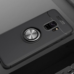 Galaxy S9 Kılıf Zore Ravel Silikon Kapak Siyah