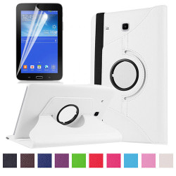 Galaxy Tab 3 Lite 7.0 T110 Zore Dönebilen Standlı Kılıf Beyaz