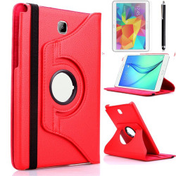 Galaxy Tab A 10.1 2016 P580 Zore Dönebilen Standlı Kılıf Kırmızı