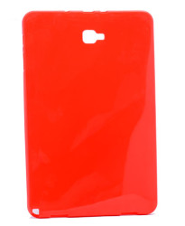 Galaxy Tab A 10.1 2016 P580 Kılıf Zore Tablet Süper Silikon Kapak Kırmızı