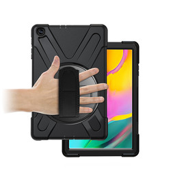 Galaxy Tab A 10.1 (2019) T510 Kılıf Zore Defender Tablet Silikon Siyah