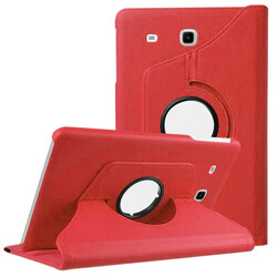Galaxy Tab A 7.0 T285 Zore Dönebilen Standlı Kılıf Kırmızı
