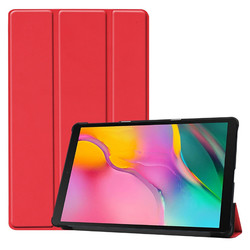 Galaxy Tab A 8.0 (2019) T290 Zore Smart Cover Standlı 1-1 Kılıf Kırmızı