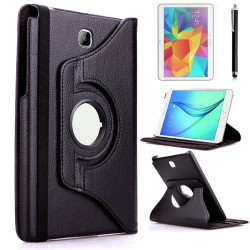 Galaxy Tab A T550 9.7 Zore Rotatable Stand Case Black