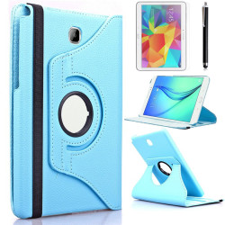 Galaxy Tab A T550 9.7 Zore Rotatable Stand Case Blue